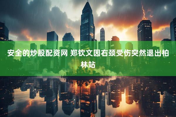 安全的炒股配资网 郑钦文因右颈受伤突然退出柏林站